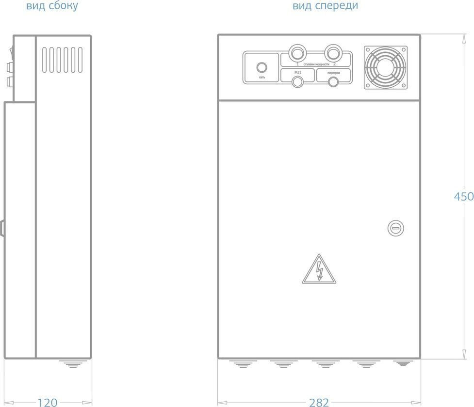 Шкаф автоматики и управления 40 кВт для водонагревателей