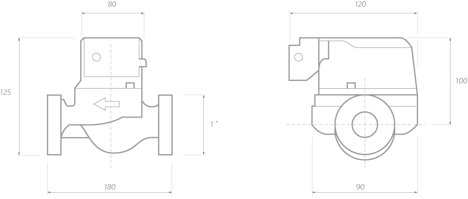 Циркуляционный насос GRS 25/6 для электрических котлов