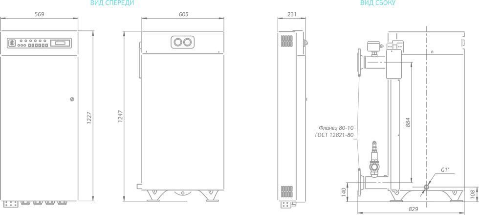Проточный водонагреватель 425 кВт Мастер