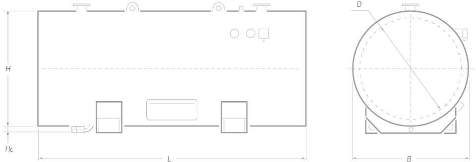Водонагреватель 5000 литров горизонтальный