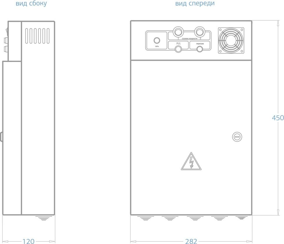 Шкаф автоматики и управления 10 кВт для водонагревателей