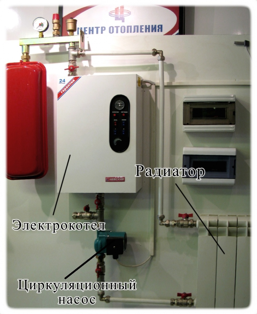 Система отопления с электрокотлом
